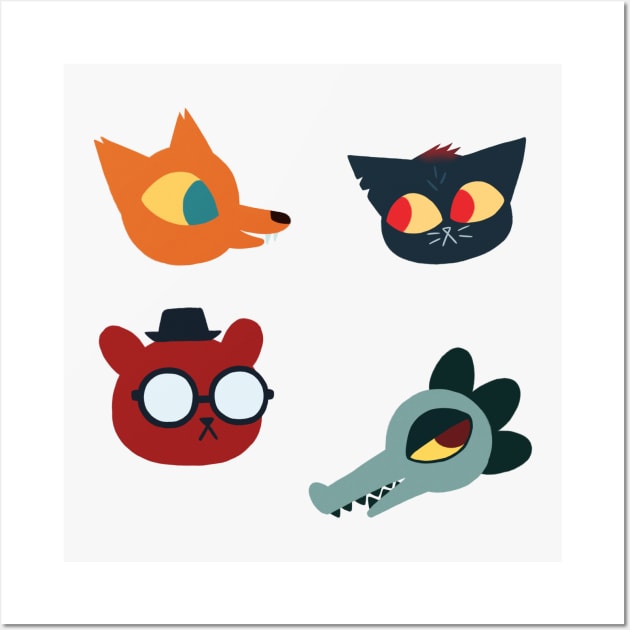 Night in the Woods Wall Art by Kihori